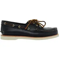Timberland pour homme. TB0A2NUPEP81 Veste de bateau Crafted pour homme, noir (43 W), Cuir, Plat, Lacets, Casuel