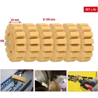 Ks Tools Gomme pour film plastique avec lamelles 6 pces - 515.1366