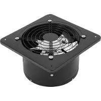 StarTech.com Ventilateur d'extraction 25,4 cm - Ventilateur mural pour cuisine - Clapet anti-retour - Carré - Portable - Noir