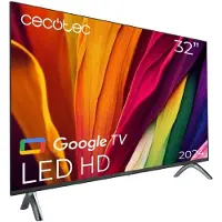 Cecotec Télévision LED 32" - A4 Series - HD - Google TV - Dolby Audio - Chromecast