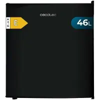 Cecotec Mini Frigo GrandCooler 20000 L SilentCompress Black E. Réfrigérateur Compact Capacité de 46L, porte personnalisable