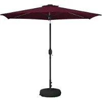 vidaXL Parasol de jardin avec lumières LED et socle, 270 x 270 cm