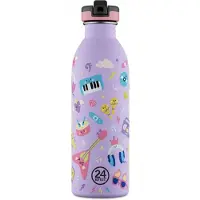 24Bottles Gourdes 'Kids Urban' bleu / jaune / violet / rose