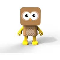 MOB Dancing Animals speaker Chouette (4 h), Enceinte Bluetooth, Marron