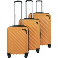Cavalet Ensemble de 3 bagages, orange - cabine, moyen, grand
