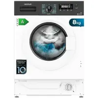Cecotec Lave-linge à chargement frontal de 8 kg Bolero Dresscode 840 BI Inverter A, 1950 W, 1400 tr/min programmables