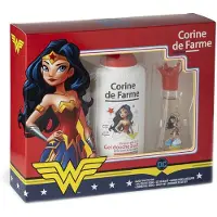 Corine de Farme Disney Wonder Woman set, eau de toilette, 30 ml + gel douche, 300 ml + pinces à cheveux, 2 pièces + bracelet, 1 pièce