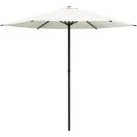 vidaXL Parasol de jardin 230 x 230 cm en polyester, carré, couleur crème