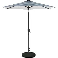 vidaXL Parasol de jardin avec lumières LED et socle, 230 x 230 cm