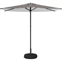 Syfax Parasol de jardin avec base 270 x 270 cm Polyester