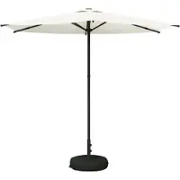 Syfax Parasol de jardin avec base 270 x 270 cm Polyester