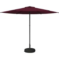 Syfax Parasol de jardin avec base 300 x 300 cm Polyester