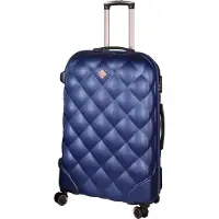 H4L Valise de voyage Valise à coque dure Abu Dhabi Taille L Bleu minuit Bagage de soute 77x50x29cm
