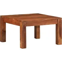 Syfax Table basse 60x60x35 cm bois massif d'acacia
