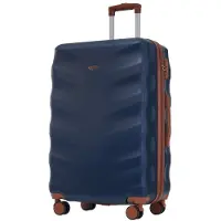 Aiorber Valise, télescopique, réglable, roues à 360 degrés, matériau ABS, résistante à la pression et durable, pour les voyages et les voyages d'affaires, 43x27x66cm, bleu
