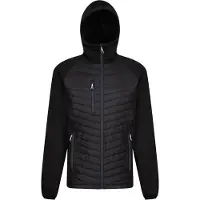 Regatta - Veste à capuche « Navigate Hybrid » pour homme FK2584 (3XL) (noir/gris moyen)