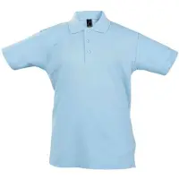 Sols - Polo « Summer II » pour enfants LT3006 (140) (bleu ciel)