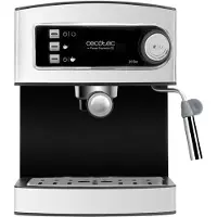Cecotec Cafetière Expresso Power Espresso. Machine À Expresso 20 Bars, 850W. Mousseur Réglable Pour Lait Et Infusions