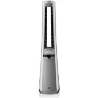 Macom Ventilateur sans pale oscillant argenté avec télécommande et fonction ionique