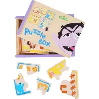 Sf Small Foot Design 10967 Boîte à puzzle Rue Sésame, 16 pièces (1 set)