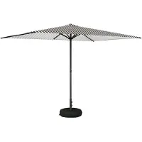 vidaXL Parasol de jardin avec pied, 200 x 300 cm, polyester, rectangulaire