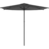 vidaXL Parasol de jardin 270 x 270 cm en polyester, à angle droit