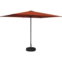 vidaXL Parasol de jardin avec pied, 200 x 300 cm, polyester, rectangulaire