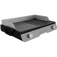 Cecotec Barbecue électrique de table PerfectRoast 3000 en acier inoxydable. 3000 W, surface de cuisson mixte