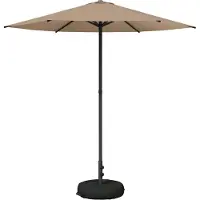Syfax Parasol de jardin avec base 230 x 230 cm Polyester