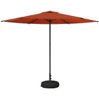 vidaXL Parasol de jardin avec pied, 300 x 300 cm, polyester, à angle droit