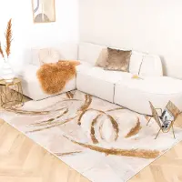 FRAAI Tapis marbré | Leonore Cotto Crème/Marron | 200x290cm | Crème | Rectangulaire | Tapis