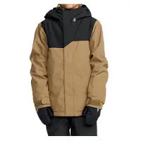 Volcom - Veste de snow - Stone.91 Insulated Jacket Bronze en Matières Recyclées - Taille Enfant S - Marron
