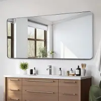 StarTech.com Miroir de salle de bain rectangulaire VEVRO - 1828x813x25mm - Miroir de courtoisie pour un design élégant - Miroir mural pour votre salle de bain