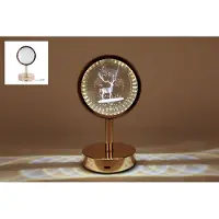 VAN MANEN Lumière d'ambiance tactile « Renne doré » - Décoration en métal - 10 x 10 x 18 cm