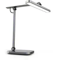 Unilux 400172851 Lampe de bureau LED PURELINE - gris métal