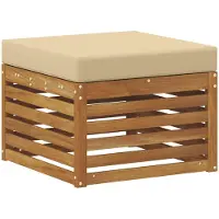 vidaXL Tabouret d'extérieur en bois massif d'acacia naturel