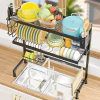 OEM Organisateur de cuisine en acier inoxydable à 3 niveaux au-dessus de l'évier
