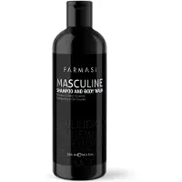 Farmasi Masculine Shampooing & Gel douche 360 ml – Shampooing et gel douche 2 en 1 pour hommes au parfum d'agrumes et de bois de cèdre | KBruShop