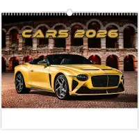 Helma Helmet - calendrier mural Cars 2026, 45 × 31,5 cm