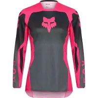 FOX Maillot de motocross 180 pour femmes, couleur noir/rose, taille M