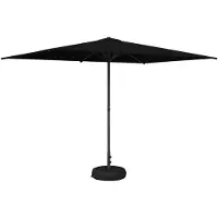 vidaXL Parasol de jardin avec pied, 200 x 300 cm, polyester, rectangulaire