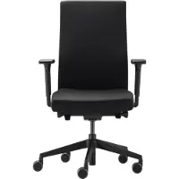 Dauphin Siège de bureau to-strike work comfort pro, avec accoudoirs, mécanisme synchrone, assise profilée, noir