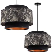 Light11 HOME Plafonnier Suspension Lustre Moderne Or