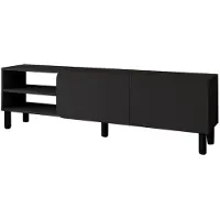 Hannah Home Meuble TV en bois "River" - 150 x 31.4 x 48.2 cm - Anthracite