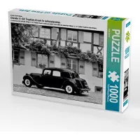 CALVENDO : un motif tiré du calendrier Citroën 11 CV Traction Avant en noir et blanc, puzzle de 1 000 pièces, format horizontal 640 x 480 mm, Laue Ingo ; 7342302