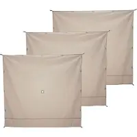 Famanu Tente imperméable avec trois panneaux brise-vent, couleur brun désert, GA104 Imperméable