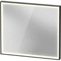 Duravit L-Cube Miroirs avec éclairage, angulaires, 800x700x67mm, graphite aluminium mat, LC7381049490100