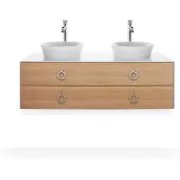 Duravit vasque à poser WHITE TULIP d= 430 o trop-plein sans plage de robinetterie blanc (430 mm, 430 mm)