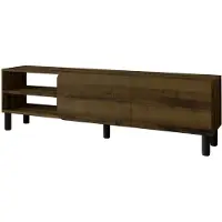 Hannah Home Meuble TV en bois "River" - 150 x 31.4 x 48.2 cm - Noyer Antique