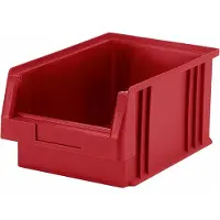 LA-KA-PE boîte de rangement ouverte PLK L330 x L213 x H150 mm PP rouge - 01550 02 01